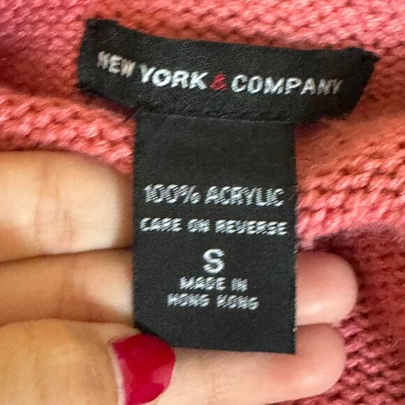 2000s pink coral button up cardigan with bell sleeves - Picture 4 of 4